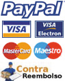 Sistemas de pago aceptados: PayPal, Visa, Mastercard, contra-reembolso